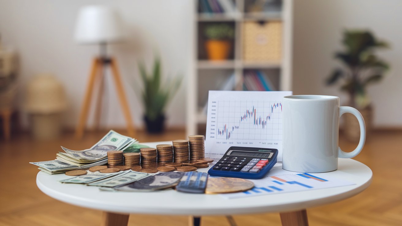 finanças na mesa